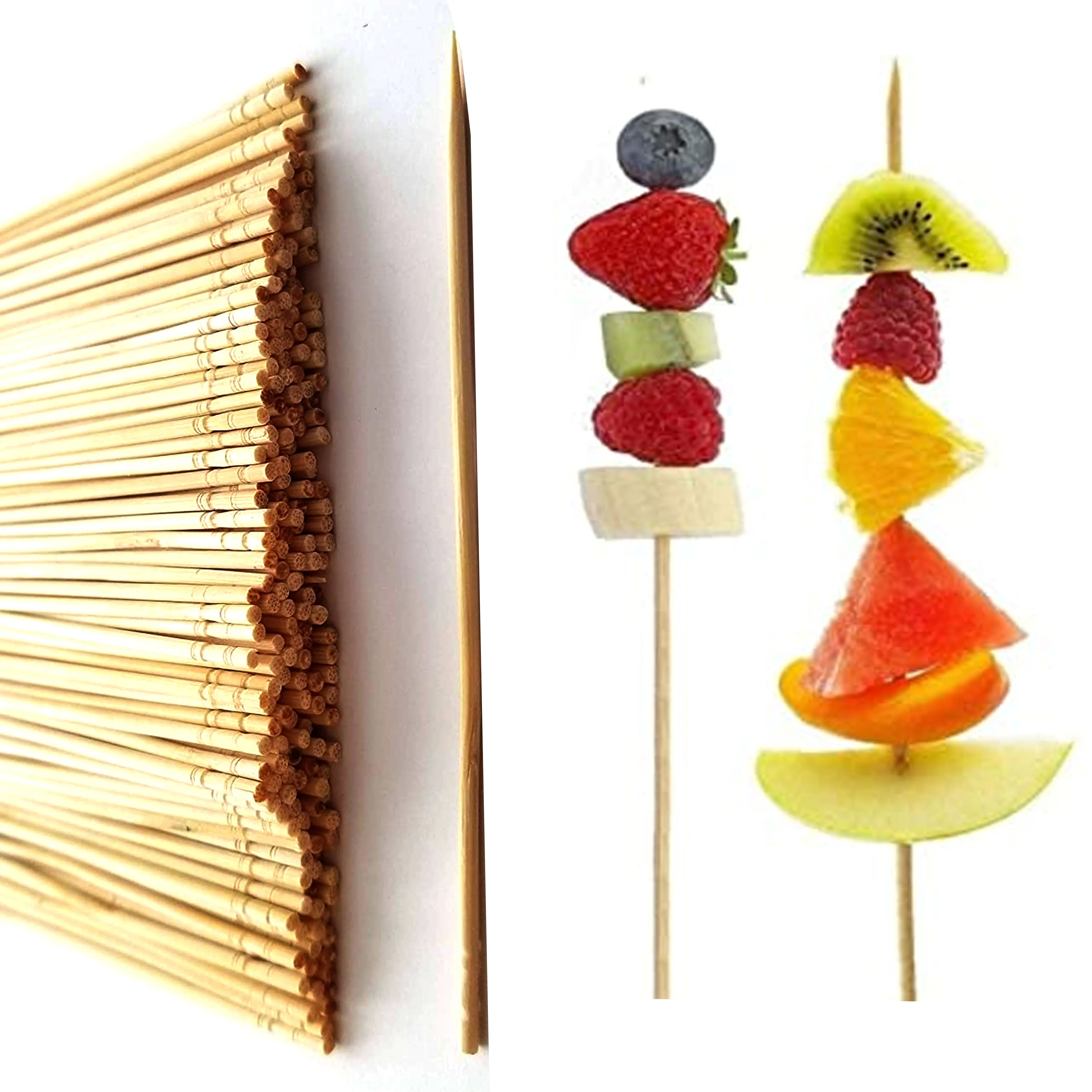 2400 Appetizer Picks Fruit Cheese Skewer Sticks Picker Parties Catering 3-3/4"