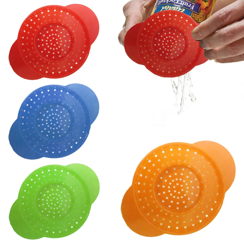 3 Pc Can Colander Strainer Drains Food Tuna Veggie Dishwasher Safe Kitchen Tool