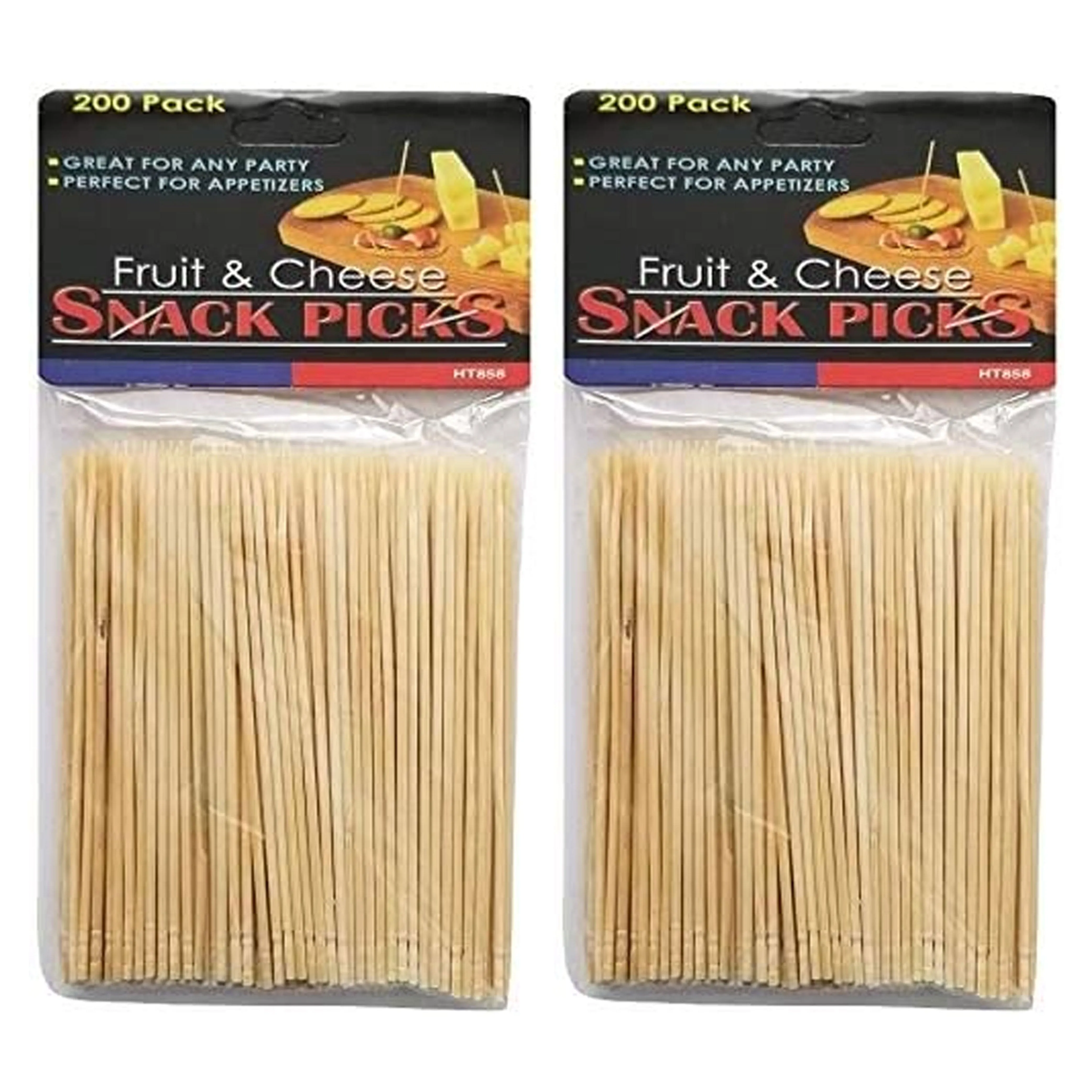 400 Fruit Cheese Picks Appetizer Skewer Sticks Picker Party Food Dessert  3-3/4"