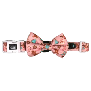 Big & Little Dogs Dog Collar & Bow Tie - Christmas Cookies