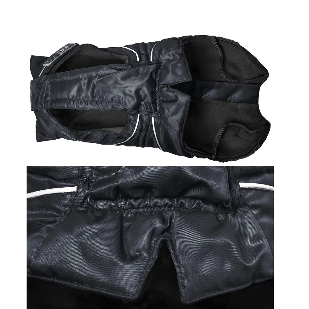 Dog Winter Jacket w/ Fleece Black, XS - 4XL - Perfect for the Outdoor Enthusiast