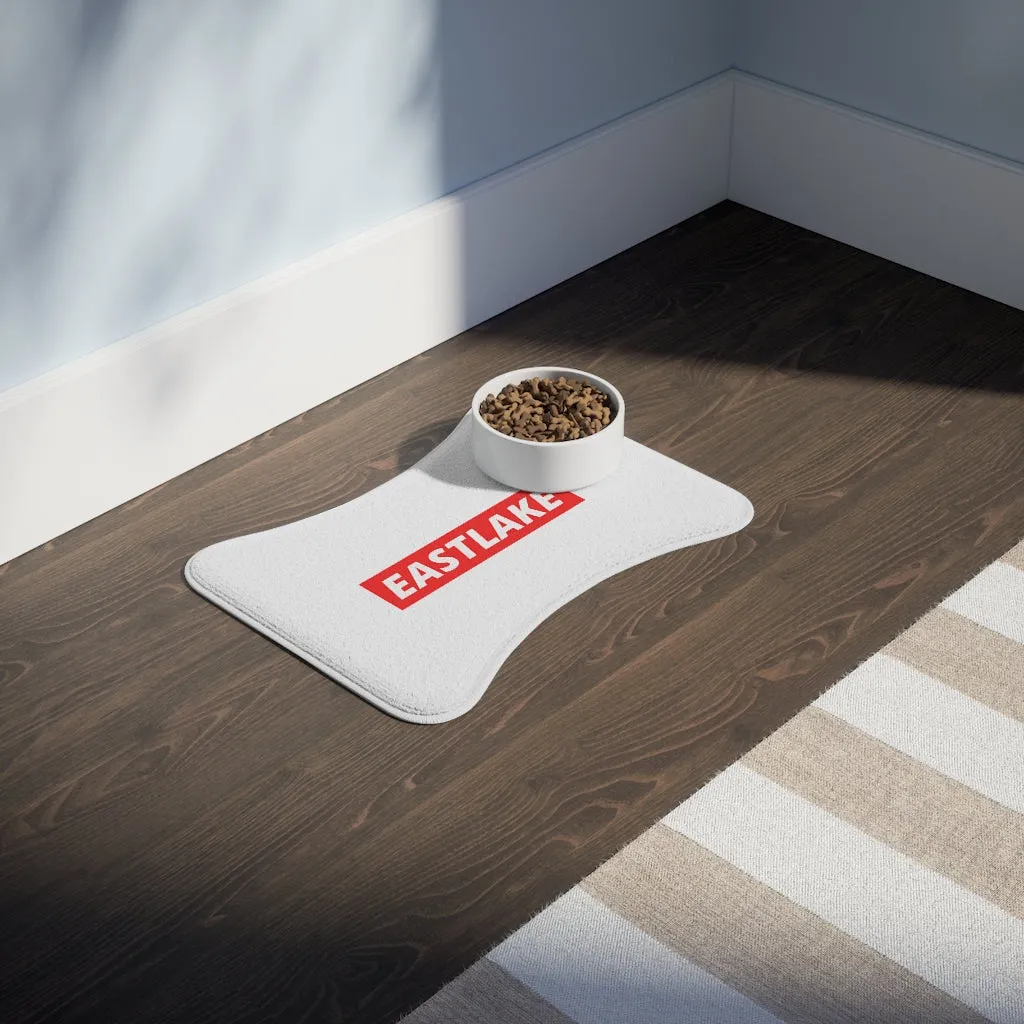 Eastlake Hipster Logo Bone Shaped Dog Feeding Mat