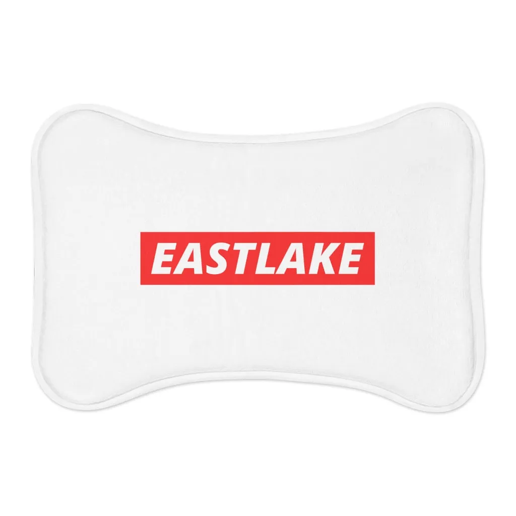 Eastlake Hipster Logo Bone Shaped Dog Feeding Mat