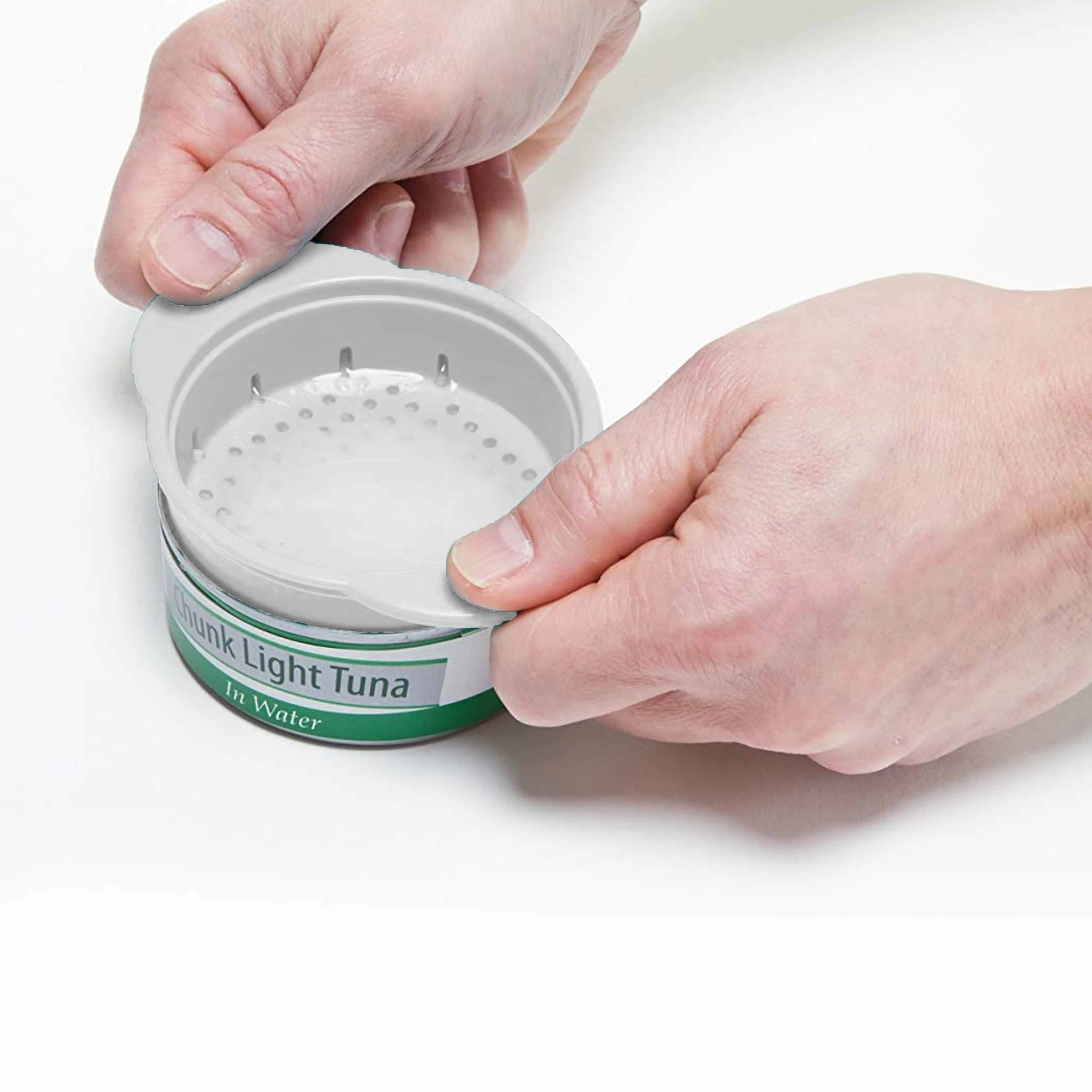 Food Can Strainer Sieve Tuna Press Lid Oil Drainer Colander Drain Vegetable Tool