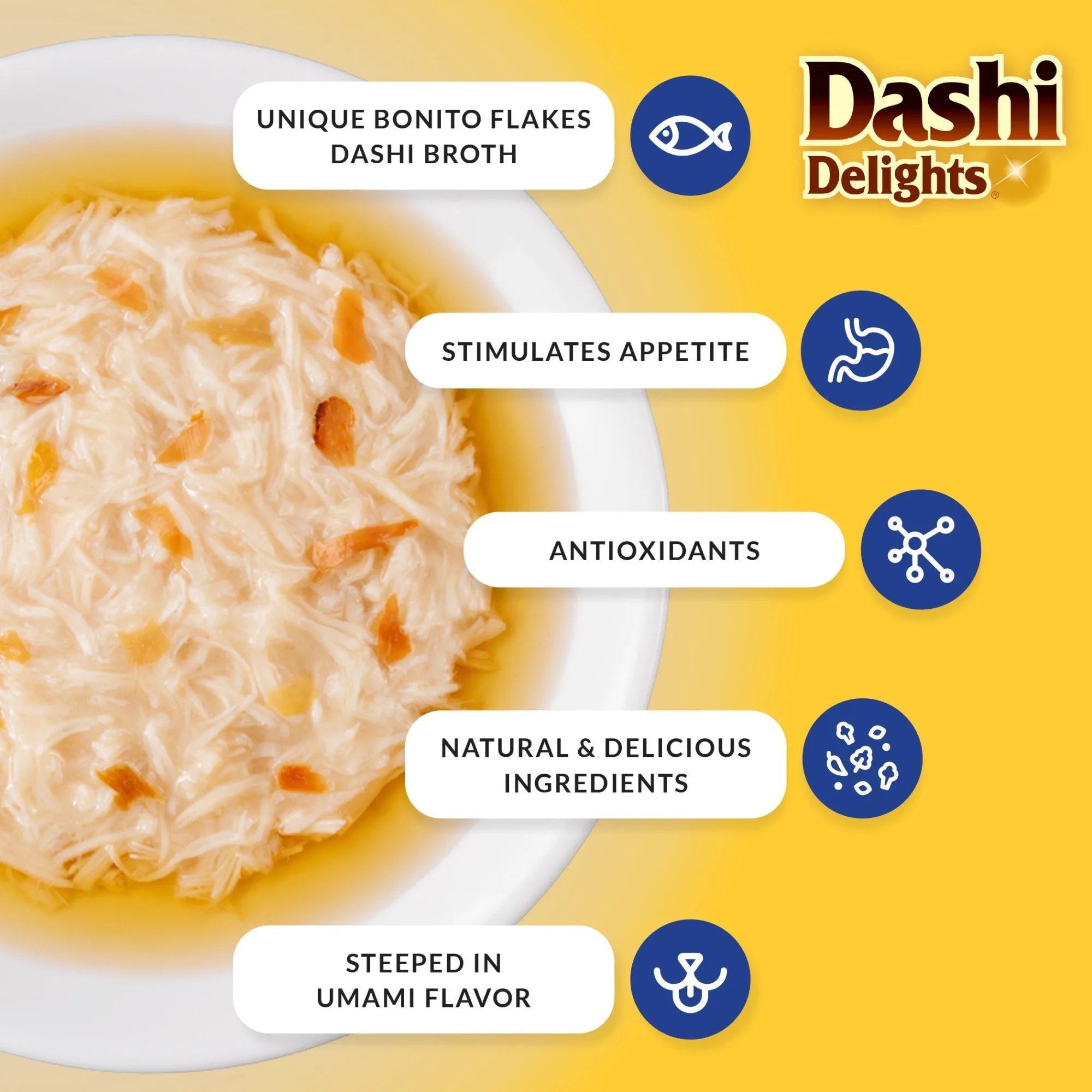 **Inaba Dashi Delight 2.5oz. Chicken Cheese (6 count)