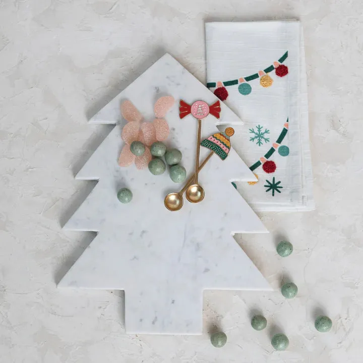 Marble Tree Shaped Serving Board