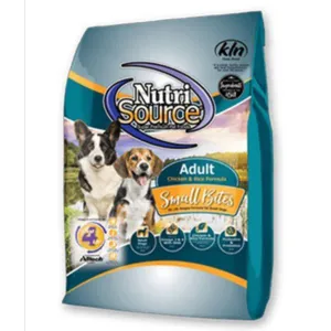 NutriSource Adult Small Bites Chicken & Rice Formula Dry Dog Food