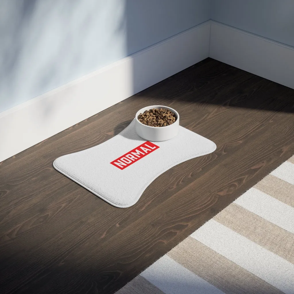 "Normal" Normal Heights Bone Shaped Dog Feeding Mat